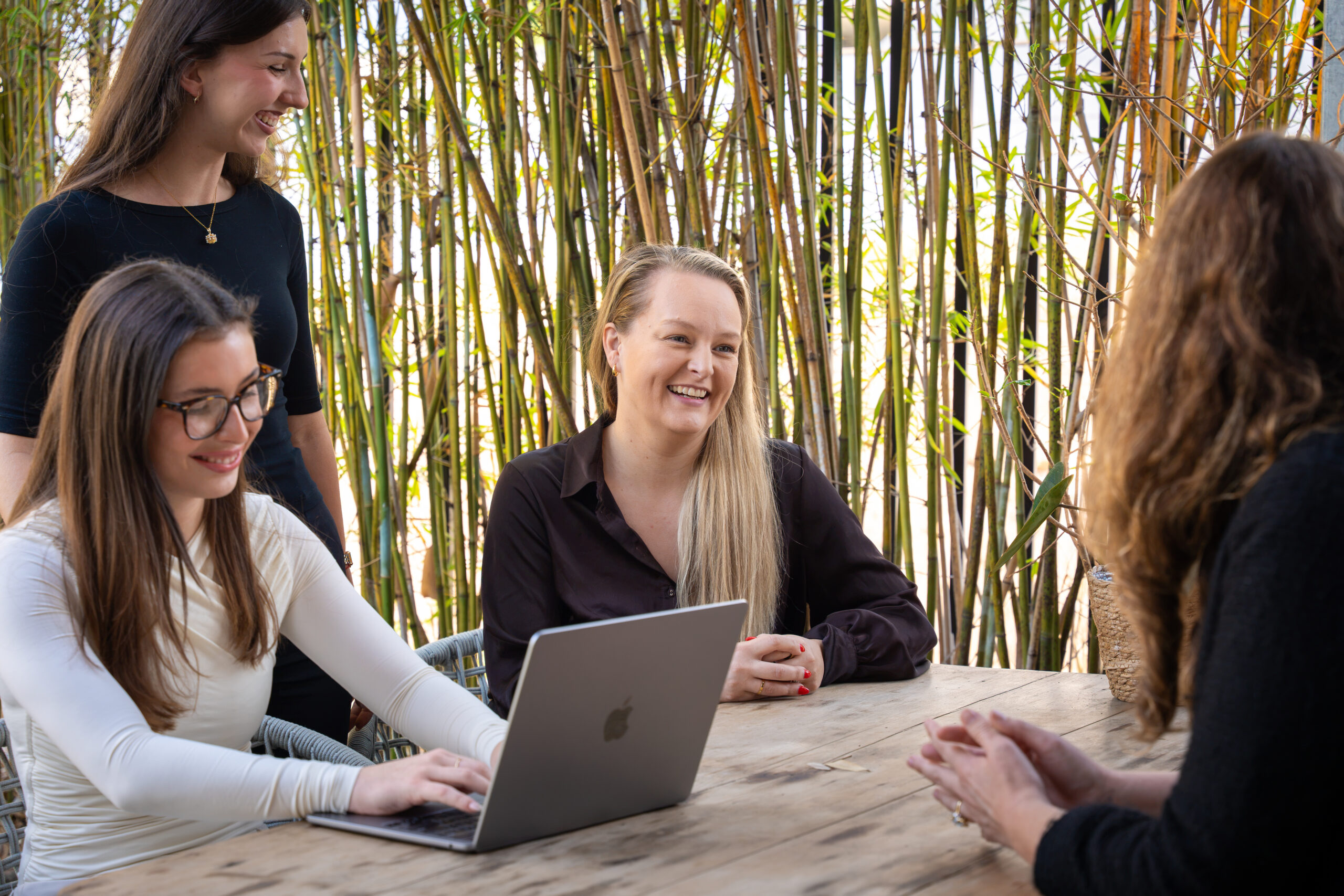 Paraìba Marketing team working together on a laptop
